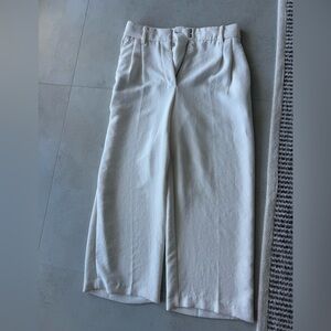 Wilfred Effortless White Pants Cropped